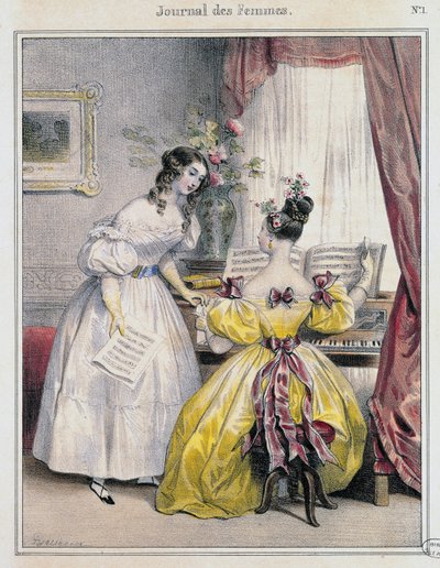 プレリュード、「Journal des Femmes」、1830-48年 作： Achille Devéria